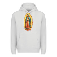 Dove Grey our lady of guadalupe Premium Hoodie - LillyAllenDesigns