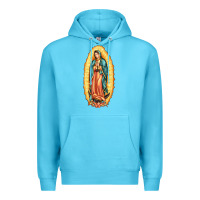 Ocean Blue our lady of guadalupe Premium Hoodie - LillyAllenDesigns