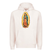 Pale Pink our lady of guadalupe Premium Hoodie - LillyAllenDesigns