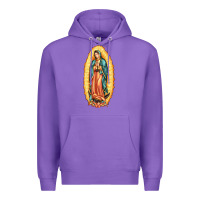 Purple our lady of guadalupe Premium Hoodie - LillyAllenDesigns