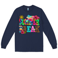 Navy summer break Long Sleeve Tee - AdoDesignShop