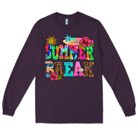 Plum summer break Long Sleeve Tee - AdoDesignShop