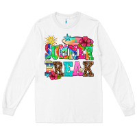 White summer break Long Sleeve Tee - AdoDesignShop