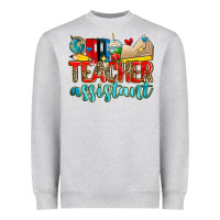 Heather Grey teacher assistant Heavyweight Sweatshirt - Zillion Design Studio