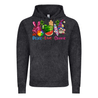 Vintage Black peace love gnome summer Vintage Hoodie - texasbilliewilder