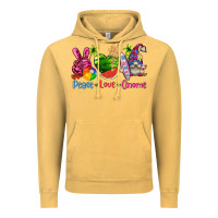 Vintage Mustard peace love gnome summer Vintage Hoodie - texasbilliewilder