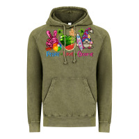 Vintage Olive peace love gnome summer Vintage Hoodie - texasbilliewilder