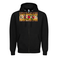 Black western  leopardfloral licanse plate Zipper Hoodie - Artiststas