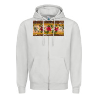 Dove Grey western  leopardfloral licanse plate Zipper Hoodie - Artiststas