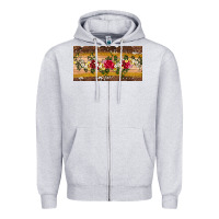 Heather Grey western  leopardfloral licanse plate Zipper Hoodie - Artiststas
