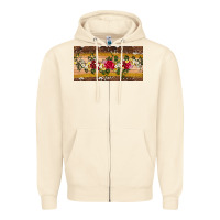Sandshell western  leopardfloral licanse plate Zipper Hoodie - Artiststas