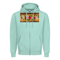 Seafoam western  leopardfloral licanse plate Zipper Hoodie - Artiststas