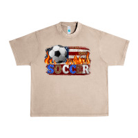 French Oak western american flag soccer Urban Heavy Tee - HRA Design Shop