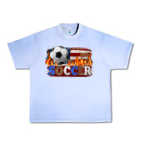 Grape Ice western american flag soccer Urban Heavy Tee - HRA Design Shop