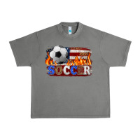 Tornado western american flag soccer Urban Heavy Tee - HRA Design Shop