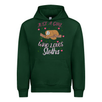 Forest Green Just A Girl Who Lowes Sloths Urban Hoodie - Bettercallsaul