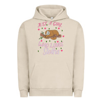 Pigment French Oak Just A Girl Who Lowes Sloths Urban Hoodie - Bettercallsaul