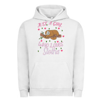 Pigment Lunar Rock Just A Girl Who Lowes Sloths Urban Hoodie - Bettercallsaul