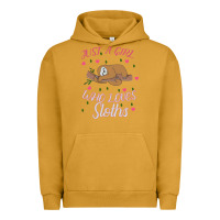 Pigment Peanut Butter Just A Girl Who Lowes Sloths Urban Hoodie - Bettercallsaul