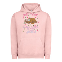 Pigment Salmon Just A Girl Who Lowes Sloths Urban Hoodie - Bettercallsaul