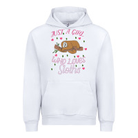 Just A Girl Who Lowes Sloths Urban Hoodie | Teevron