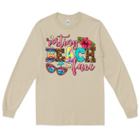 Mushroom resting beach face Long Sleeve Tee - AdoDesignShop