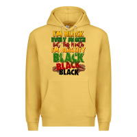 Antique Gold juneteenth im black every month Premium Hoodie - LillyAllenDesigns