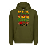 Army Green juneteenth im black every month Premium Hoodie - LillyAllenDesigns