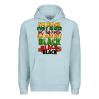 Blue Mist juneteenth im black every month Premium Hoodie - LillyAllenDesigns