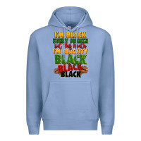 Colony Blue juneteenth im black every month Premium Hoodie - LillyAllenDesigns