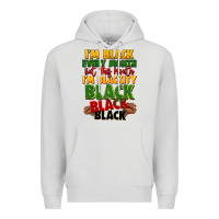 Dove Grey juneteenth im black every month Premium Hoodie - LillyAllenDesigns