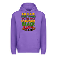 Purple juneteenth im black every month Premium Hoodie - LillyAllenDesigns