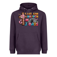 Plum a lot can happen in 3 days Heavyweight Hoodie - MaliasSmallBusiness