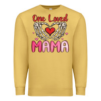 Antique Gold one loved mama Premium Sweatshirt - MaliasSmallBusiness