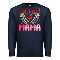 Navy one loved mama Premium Sweatshirt - MaliasSmallBusiness