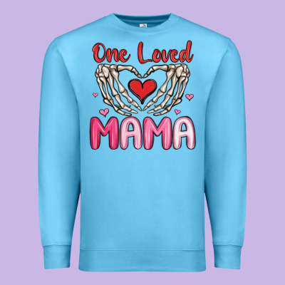 One Loved Mama Premium Sweatshirt Designed By Maliassmallbusiness