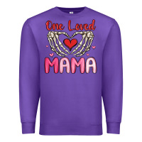 Purple one loved mama Premium Sweatshirt - MaliasSmallBusiness
