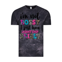 Cloud Black ı'm not bossy ı just have leadership skills Vintage Tee - FaDigitalArtStudio