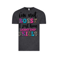 Vintage Black ı'm not bossy ı just have leadership skills Vintage Tee - FaDigitalArtStudio