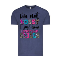 Vintage Denim ı'm not bossy ı just have leadership skills Vintage Tee - FaDigitalArtStudio