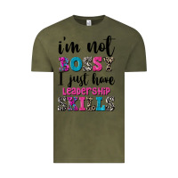 Vintage Olive ı'm not bossy ı just have leadership skills Vintage Tee - FaDigitalArtStudio