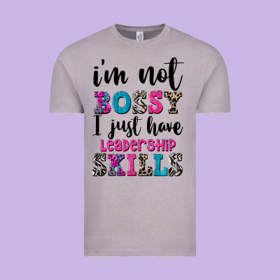 ı'm Not Bossy ı Just Have Leadership Skills Vintage Tee Designed By Fadigitalartstudio