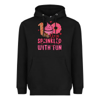 Black 100 days sprinkled with fun Heavyweight Hoodie - MaliasSmallBusiness