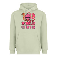 Matcha 100 days sprinkled with fun Heavyweight Hoodie - MaliasSmallBusiness