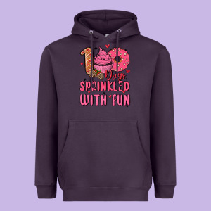 100 Days Sprinkled With Fun Heavyweight Hoodie Designed By Maliassmallbusiness