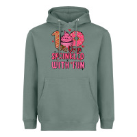 Sage 100 days sprinkled with fun Heavyweight Hoodie - MaliasSmallBusiness