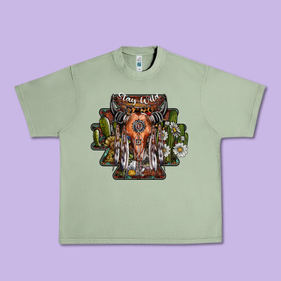 Stay Wild Urban Heavy Tee Designed By Sublimationcraftshop