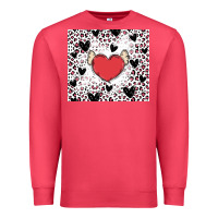 Cardinal valentine's day hearts Premium Sweatshirt - MaliasSmallBusiness