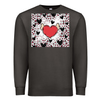Smoke valentine's day hearts Premium Sweatshirt - MaliasSmallBusiness