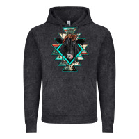 Vintage Black black angus cowhide aztec Vintage Hoodie - JahusDesignShop